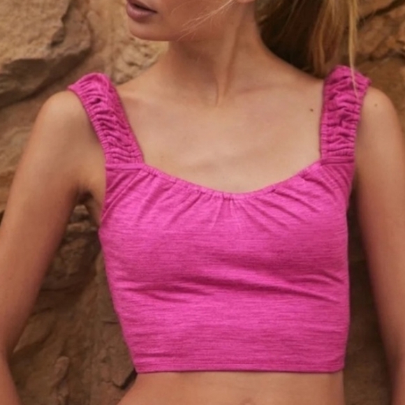Free People Movement Stars Align pink tank top - Picture 1 of 5